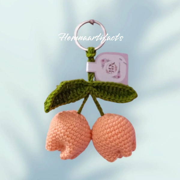 Tulip Key Chain  - Light Apricot, 6 Inches