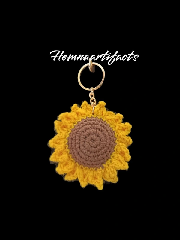 Sunflower Keyring 🌻 - Gold, 5 Inches