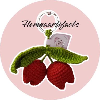 Crochet Tulip Keychains