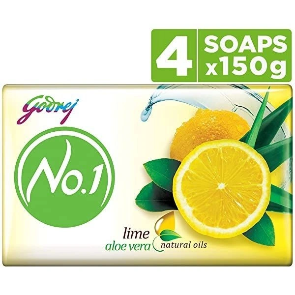 GODREJ NO.1 SOAP LIME (SABUN) - 5 peice