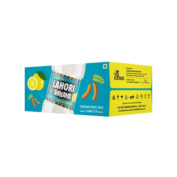 Lahori Zeera Lahori Shikanji Soda - 1 pack (24 x 160 ml)
