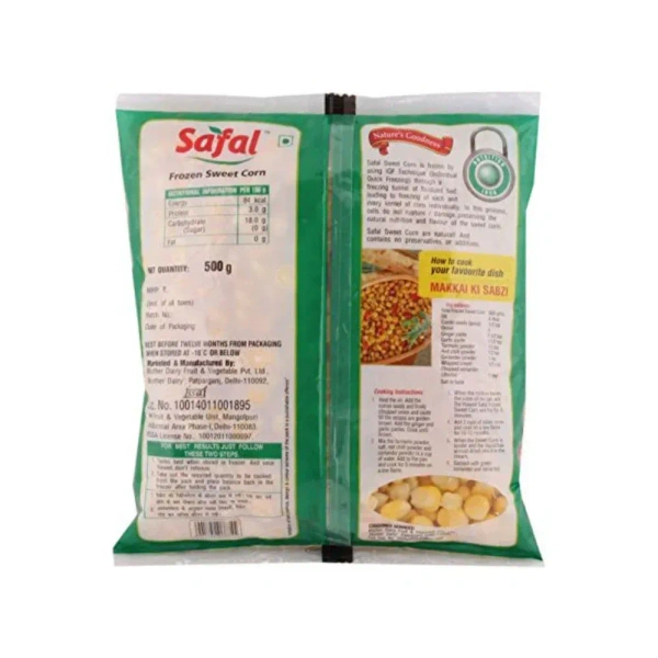 Safal Sweet Corn (Frozen) - 500 g
