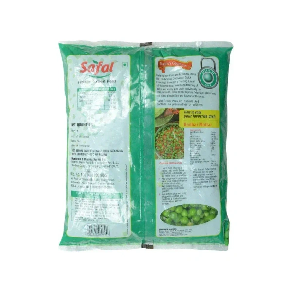 Safal Frozen Green Peas - 500 g