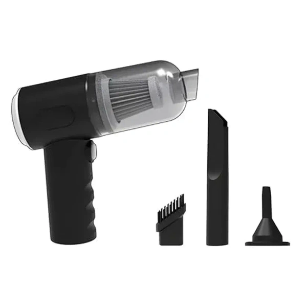 3 in 1 Mini Car Vacuum – Wireless, Rechargeable, Blower & Dust Cleaner for Car, Home & Keyboard by DeoDap