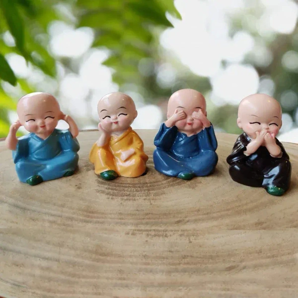 Baby Buddha 4Pc and show piece used for house, office and official decorations etc. - FREE