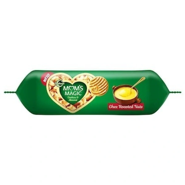 Sunfeast Mom's Magic Rich Cashew Almond Cookies | Roasted Cashew Almond Biscuits | Rich Butter Cookies | Mom's Favorite Baked Cookies 189 g