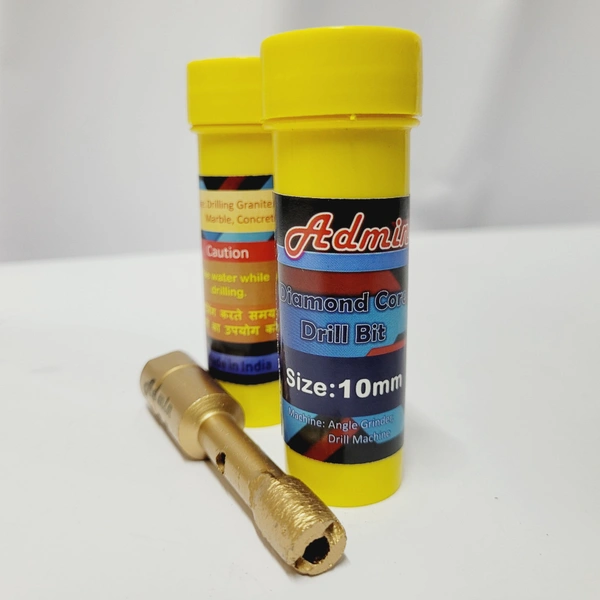 Admin Diamond Core Bit 10mm - Gold, 10mm