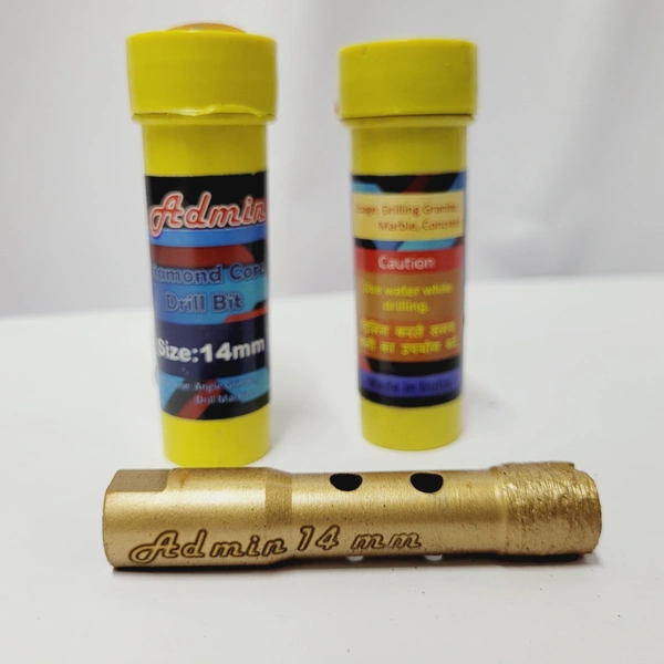 Admin Diamond Core Bit 14mm - Gold, 14mm