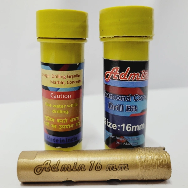 Admin Diamond Core Bit 16mm - Gold, 16mm