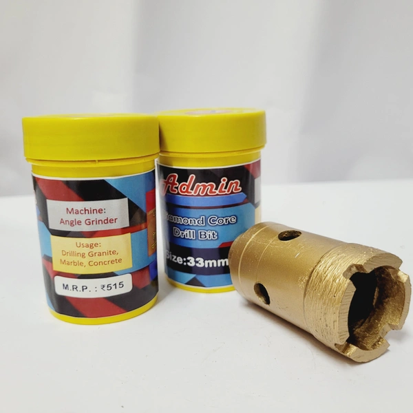 Admin Diamond Core Bit - Gold, 33mm