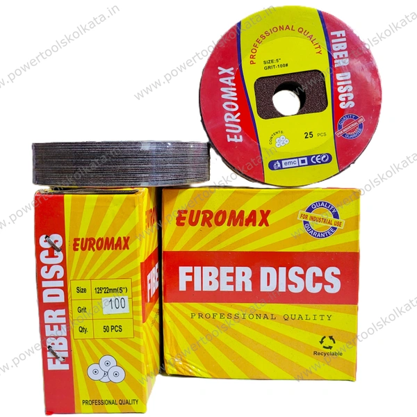 Euromax - Fibre Disc - 5"Xg120 - 5"xG120