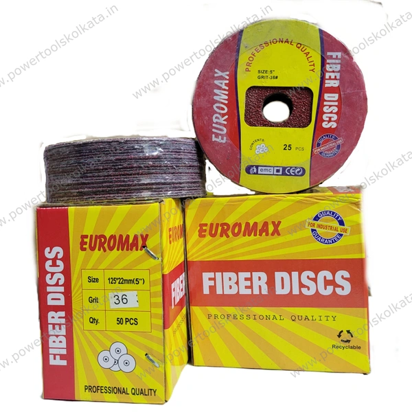 Euromax Fibre Disc - 5"xG36