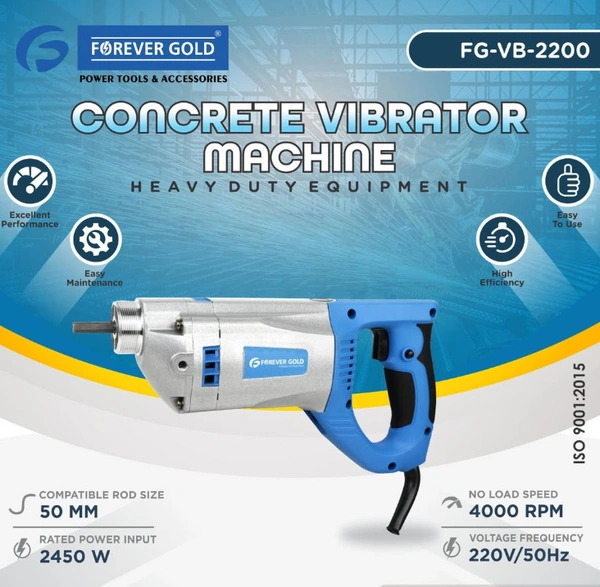 Forever Gold Vibrator with 3m x 50mm Shaft - 2450W