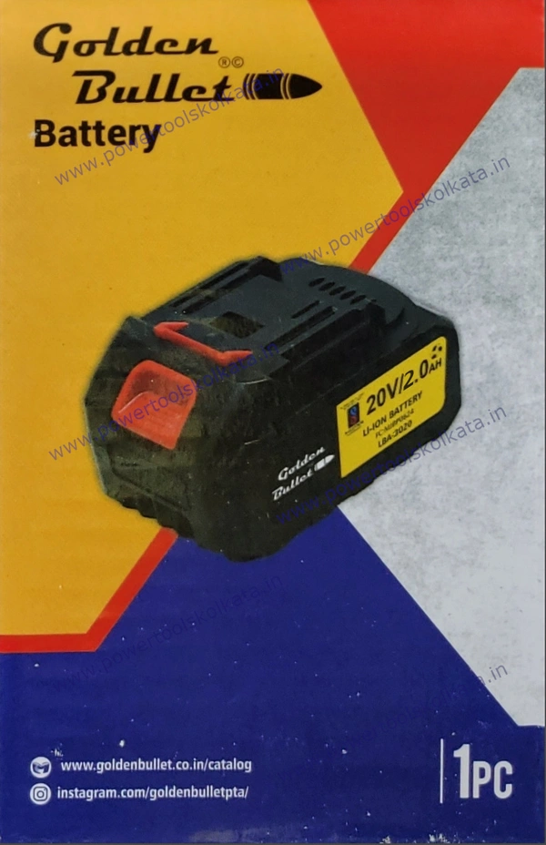 Golden Bullet 20V / 2.0Ah Lithium-Ion Battery - Black