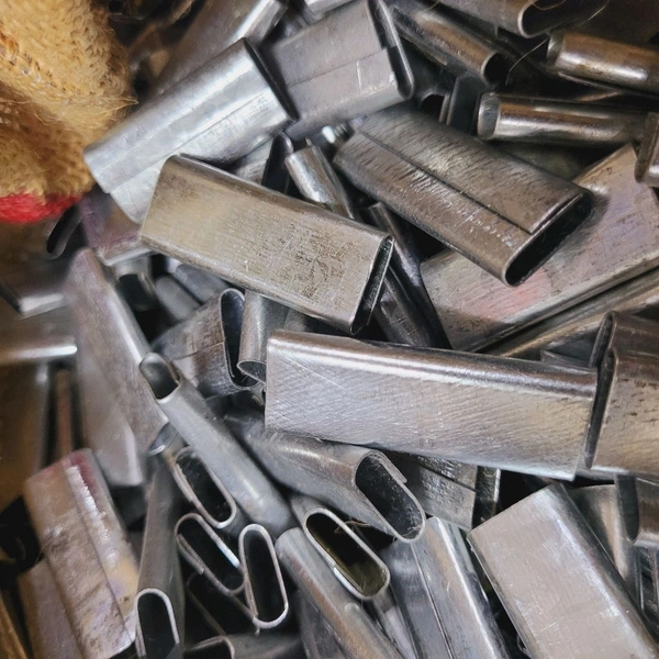 Iron Clip ½" For PVC Straps - Silver, Chromium-plated (anti-rust), ½"