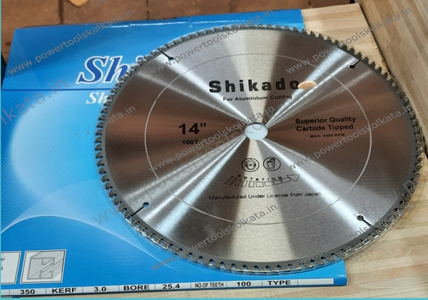 Shikado TCT Circular Saw Blade 14" - 14" x100T Aluminium