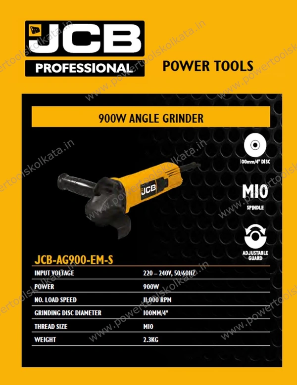 JCB Angle Grinder 4" 900W - 4"