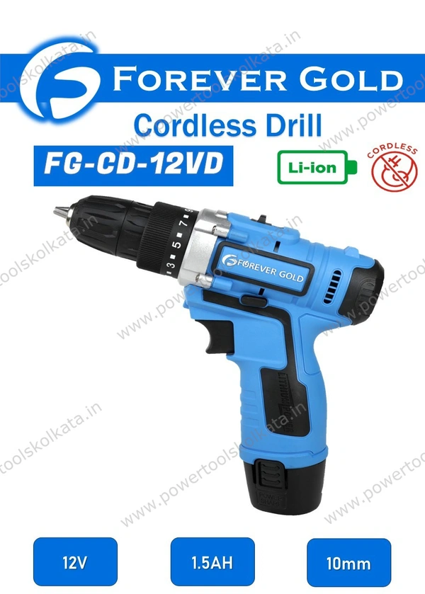 Forever Gold Cordless Drill (12V) - 10mm 12V
