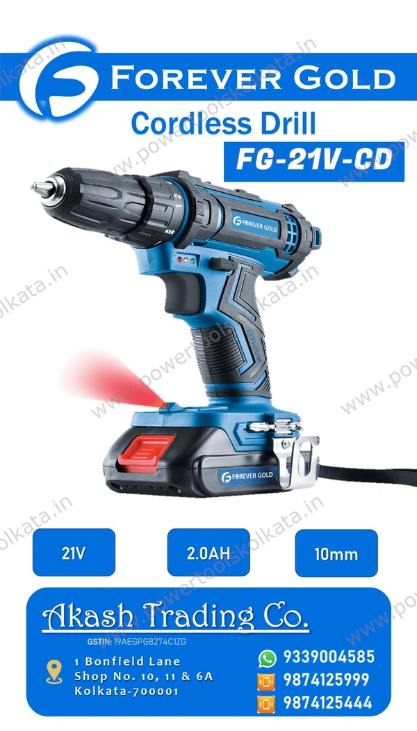 Forever Gold Cordless Drill (21V) - 10mm 21V