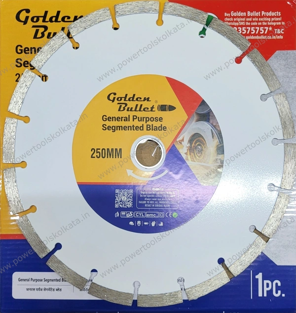 GoldenBullet Diamond Saw Blade - 10"