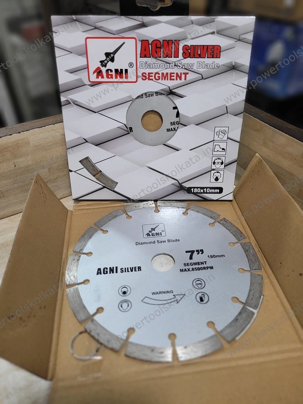 Agni Silver Diamond Saw Blade - 7"