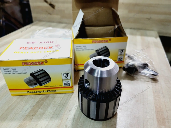 Peacock Drill Chuck (16UNF) - 5/8"(16UNF)