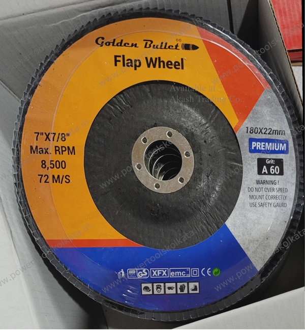 Golden Bullet Flap Disc 7" - 7"xG60