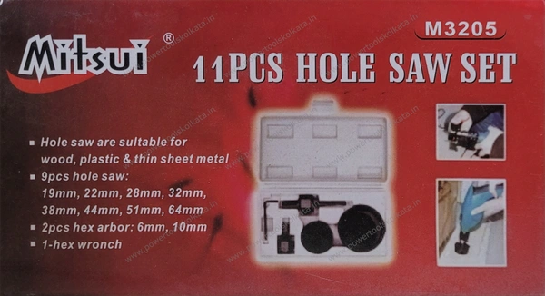 Mitsui Hole Saw Set - 11pcs