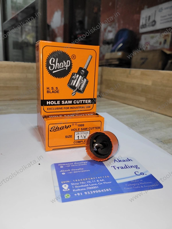 Sharp HSS Hole Saw Cutter - 28.57mm(1 1/8")