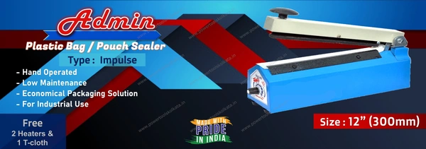 Admin Plastic Bag Sealing Machine - 12"