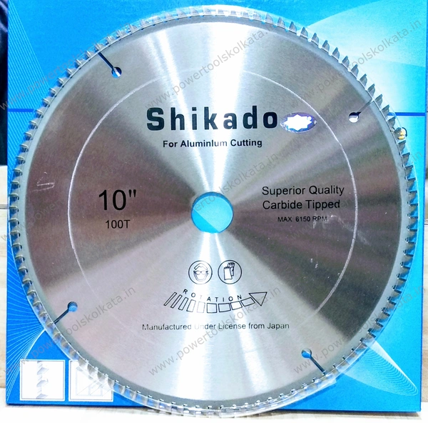 Shikado TCT Circular Saw Blade 10" - 10" x100T Aluminium