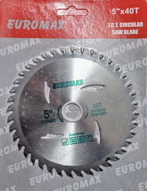 Euromax PR TCT Circular Saw Blade  5" - 5" x 40T