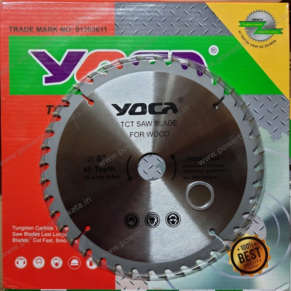 Yoca TCT Circular Saw Blade  8" - 8" x 40T