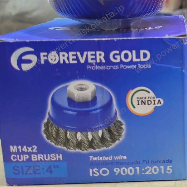 Forever Gold Wire Cup Brush Twist 4" - 4" Twist