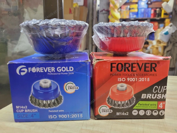 Forever Gold Wire Cup Brush Twist - 4" Twist