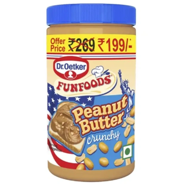 Dr. Oetker Peanut Butter Crunchy - 750 Gm