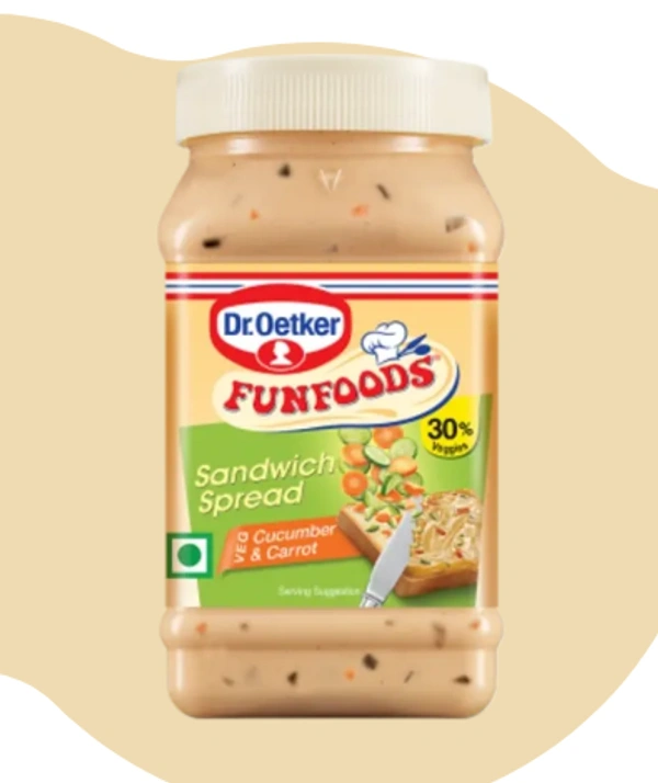 Dr. Oetker Sandwich Spread Veg Cucumber & Carrot - 250 Gm