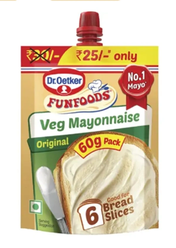 Dr. Oetker Veg Mayonnaise De'Lite 500g - 500 Gm