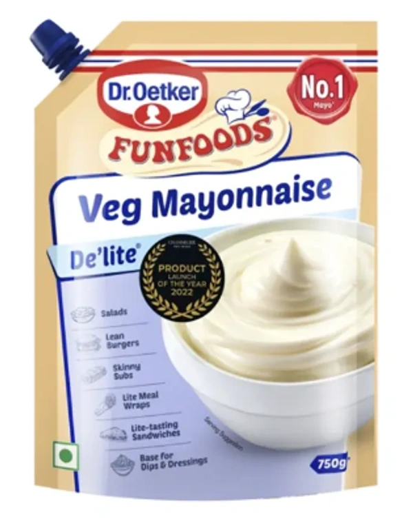 Dr. Oetker Veg Mayonnaise De'Lite 500g - 750 Gm