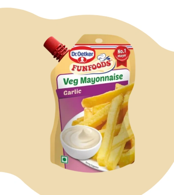 Dr. Oetker Veg Mayonnaise Garlic - 100 Gm