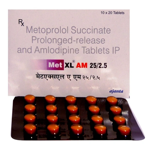 Rx MET XL AM 25/2.5 - 1X20