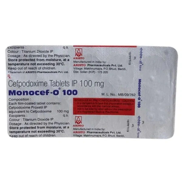  Rx MONOCEF O 100 - 1X10