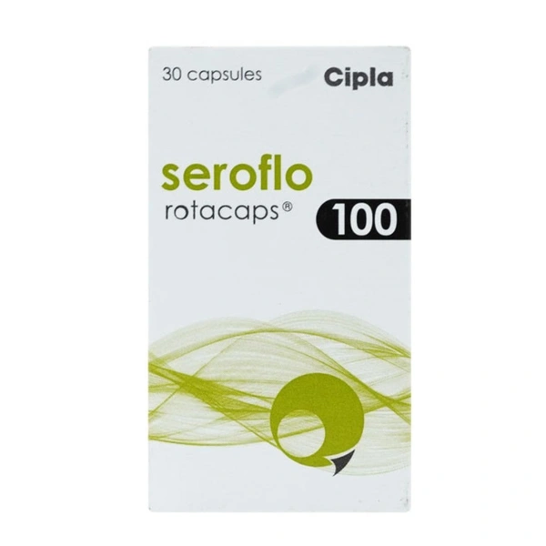  Rx SEROFLO ROTACAPS 100MG - 30 CASPULES