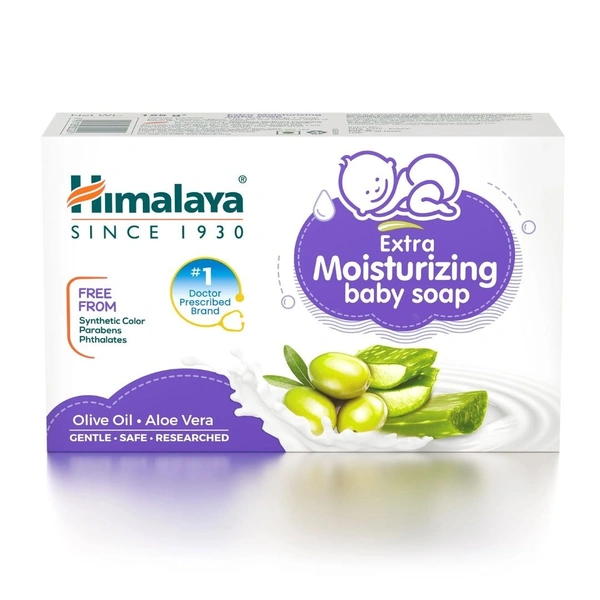 HIMALAYA EXTRA MOISTURIZING BABY SOAP - 75 GMS
