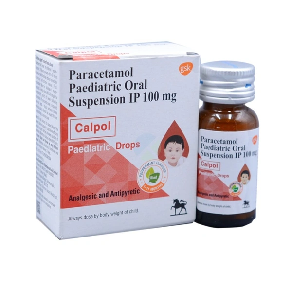 Rx CALPOL PAEDIATRIC DROPS 15ML - 15 ML
