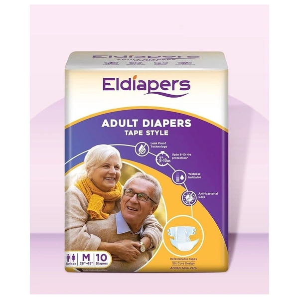ADULT DIAPERS MEDIUM TAPE STYLE - MEDIUM