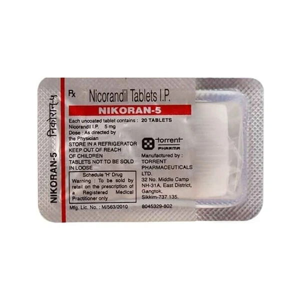 Rx NIKORAN 5 - 20 TABLETS - 20 TABLETS