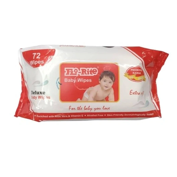 FLO RITE WET WIPES - 72 WIPES - 72 WIPES
