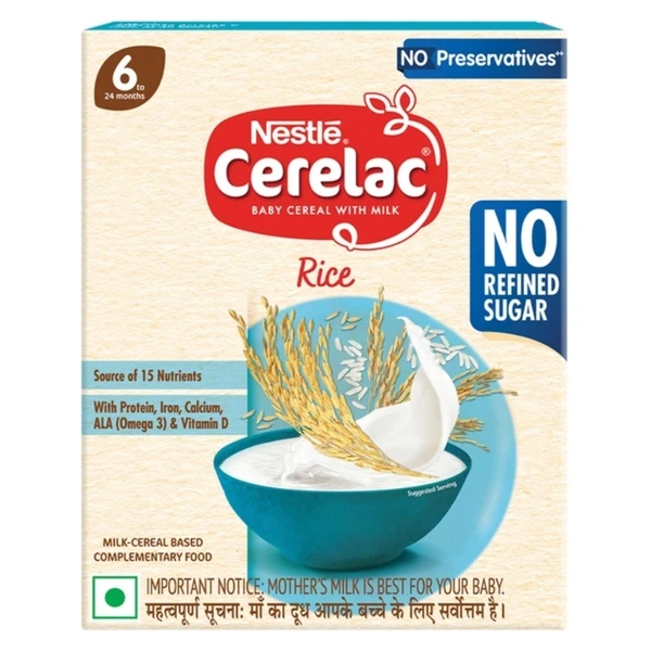 Rx CERELAC RICE (6 TO 24 MONTHS)-300GMS - 30GMS