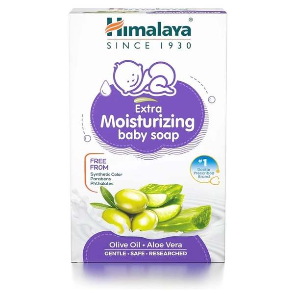 HIMALAYA EXTRA MOISTURIZING BABY SOAP-125GMS - 125GMS